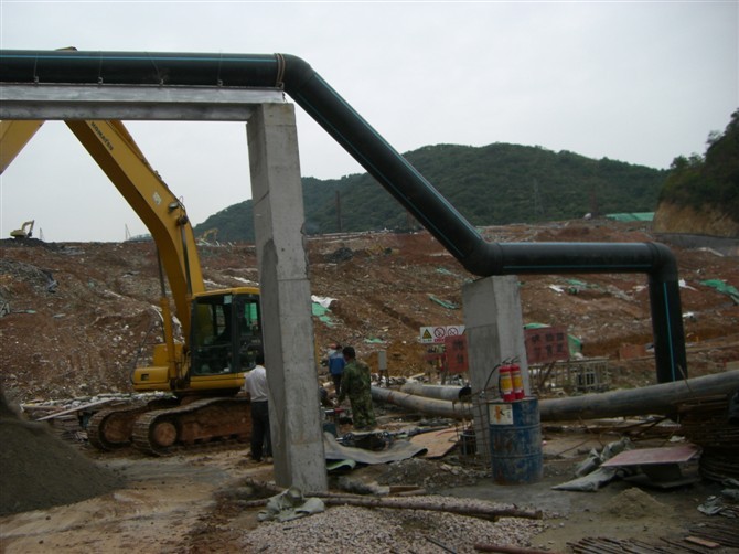滲透液疏導安裝現(xiàn)場